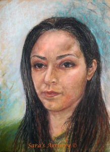 Self Portrait in Chalk Pastel