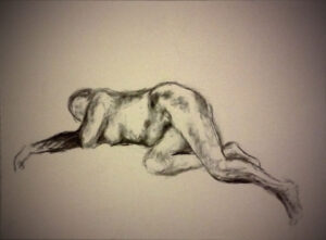 Reclining on side